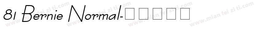 81 Bernie Normal字体转换